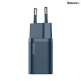  Bộ sạc nhanh, nhỏ gọn Baseus Super Si Quick Charger 20W dùng cho iPhone 12/iP11/XS Max (Type C, 20W/18W, PD/QC3.0 Quick charger) 