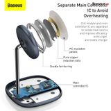  Đế giữ điện thoại tích hợp sạc nhanh không dây Baseus Swan Magnetic Desktop Bracket Wireless Charger cho iPhone 12 series (15W, Magsafe Wireless charge) 