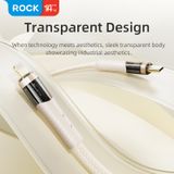  Cáp Sạc Nhanh 2 Đầu ROCK G20 Transparency Series 2-in-1 Fast Charge  Sync Cable 