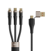  Cáp Sạc Nhanh 3 Đầu ROCK G20 Transparency Series 3 in 2 Multifunctional Fast Charging Cable 