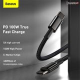  Cáp sạc nhanh và truyền dữ liệu Baseus Tungsten Gold Fast Charging Data Cable (100W) 