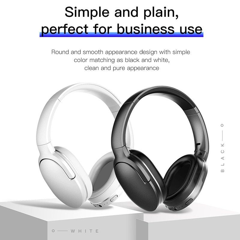  Tai nghe chụp tai không dây cao cấp Baseus Encok D02 Stereo (Bluetooth Wireless Hifi Surround Headphone) 
