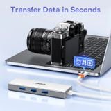  Hub Mở Rộng Baseus PortalJoy Series 4-Port Dùng Cho Laptop Macbook Smartphone (HUB USB 3.0 RJ45 1000Mbps) 