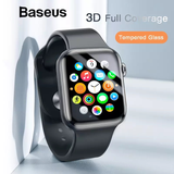  Kính cường lực Full viền 5 lớp chống trầy Baseus Full Screen Curved Tempered Glass dùng cho Apple Watch Series 1/2/3/4 - 38mm/42mm/40mm/44mm (0.23 mm, 3D, Full Coverage Tempered Glass) 