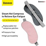  Miếng che mắt khi ngủ / nghỉ ngơi Baseus Thermal Series Eye Cover (with 2 Packs of Hot Compress Patches for Replacement) 