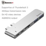  Bộ Hub chuyển đổi 5 trong 1 dành cho Macbook Pro (Thunderbolt 3 / Dual Type C to USB 3.0 / HDMI / Type C Female HUB Converter) 