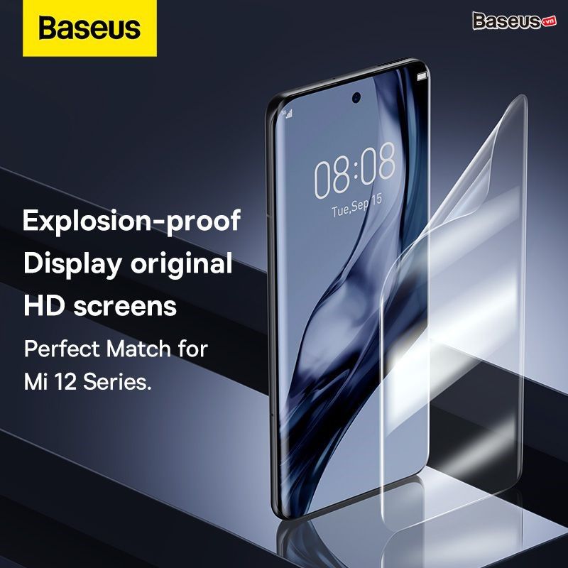  Baseus 0.15mm Full-screen Curved Surface Water Gel Protector For Mi 12 Pro/Ultra(2pcs/pack+Pasting Artifactl ) 