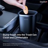  Bình đựng rác mini Baseus Dust-free Vehicle Mounted Trash Can đùng trên ô tô hoặc bàn làm việc (Waste Rubbish Basket/ Dustbin With 3 roll/90) 