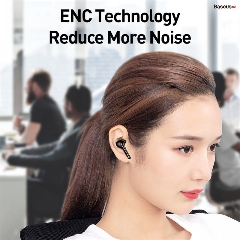  Tai nghe không dây cảm ứng Baseus Encok True Wireless Earphones W07 (Bluetooth 5.0, Touchable and intelligent Noise Reduction, IP55 Waterproof TWS Earphones) 