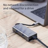  Hub chuyển đa năng Baseus Square Desk Type-C Multi-functional HUB ( Type-C to USB3.0x3 + Type-C (PD)+TF/SD + HDMI 4K + VGA  / RJ-45 LAN) 