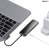  Hub chuyển đa năng Baseus Superlative Multifunctional 6 in 1 (Type-C to 3xUSB3.0+HDMI+RJ45+PD) 