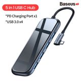  Hub chuyển đa năng Baseus Superlative Multifunctional 6 in 1 (Type-C to 3xUSB3.0+HDMI+RJ45+PD) 