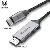  Cáp chuyển USB Type C sang HDMI Baseus hỗ trợ xuất Video 4K - 60Hz từ Smartphone ra TV (1.8 mét) 