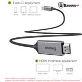  Cáp chuyển USB Type C sang HDMI Baseus hỗ trợ xuất Video 4K - 60Hz từ Smartphone ra TV (1.8 mét) 