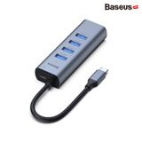  Hub chuyển Baseus Enjoy Series Type C to 4 Port USB 3.0 + Type C PD (intelligent HUB Adapter) 