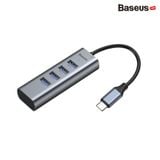  Hub chuyển Baseus Enjoy Series Type C to 4 Port USB 3.0 + Type C PD (intelligent HUB Adapter) 