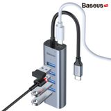  Hub chuyển Baseus Enjoy Series Type C to 4 Port USB 3.0 + Type C PD (intelligent HUB Adapter) 