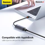  Hub Chuyển Đổi Kết Nối Baseus Lite Series Ethernet Adapter USB-A to RJ45 LAN Port (100Mbps/1000Mbps Aluminum Alloy) 