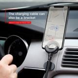  Cáp sạc nhanh Lightning tích hợp giá đỡ điện thoại gắn trên xe hơi dùng cho Iphone Baseus O-type Car Mount Cable ( USB - Lightning - 2.1A Quick Charge ) 