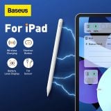  Bút Cảm Ứng Baseus Pencil 2 Pro Smooth Writing Wireless Charging Stylus, Dùng Cho iPad Mini6 Pro Air4, 5 (Palm Reject, Magnetic, Wireless Charging, Bluetooth, App control) 