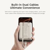  Pin Dự Phòng ROCK P95/P99 10000mAh/20000mAh 22.5W (with Built-in Type-C + Lightning Cable) 