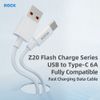  Cáp Sạc Nhanh USB to Type-C ROCK Z20 6A (1M, Nylon Braided) 