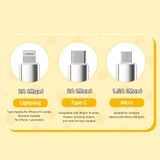  Cáp Sạc Đa Năng ROCK Crayon Shinchan G16 3-in-1 USB to M+L+C 3.5A (1m, 480Mbps) 