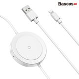  Cáp sạc tích hợp sạc không dây Baseus Wireless Charge Lightning Cable cho iPhone 8/ iPX/ XS/ RX / iP XS Max, Samsung S9/N9 (2.4A, 1.2m,5W Wireless Charger) 