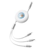  Cáp Sạc Đa Năng ROCK Crayon Shinchan G16 3-in-1 USB to M+L+C 3.5A (1m, 480Mbps) 