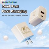  Củ Sạc Nhanh ROCK Crayon Shinchan T43 Dual Port A+C PD 20W 