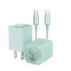  Combo Sạc Nhanh kèm Cáp C to C ROCK Crayon Shinchan Ice²Cube 30W (GaN Charger, Metal Braided Cable Bundle) 