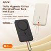  Pin Dự Phòng ROCK TieTie with Lightning Built-in Cable 10000mAh 20W 