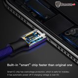  Cáp sạc nhanh, siêu bền Baseus Micro USB Yiven Series cho Smartphone Android Samsung/Xiaomi/Oppo/Asus/Huawei (2A, Quick charge 3.0) 