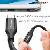  Cáp sạc nhanh, siêu bền Baseus Micro USB Yiven Series cho Smartphone Android Samsung/Xiaomi/Oppo/Asus/Huawei (2A, Quick charge 3.0) 