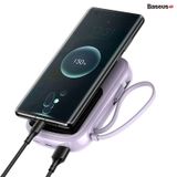  Pin sạc dự phòng sạc nhanh Baseus Qpow Digital Display 20000mAh (20W/22.5W, USB/Type C Dual Port,  Qc/ PD Quick Charging Power Bank with iPhone built-in Cable) 