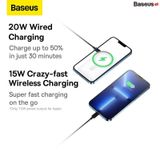  Pin Sạc Dự Phòng Không Dây Baseus Magnetic Bracket Wireless Fast Charge Power Bank 10000mAh 20W (With Baseus Xiaobai fast charging Cable C to C 60W 50cm) 