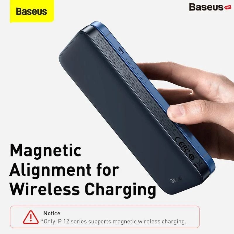  Pin Dự Phòng Sạc Nhanh Không Dây Baseus Magnetic Wireless Fast charging Power bank 10000mAh 20W 2022 Edition (With Simple charging cable USB to Type-C 50cm) 