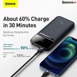  Pin Dự Phòng Sạc Nhanh Không Dây Baseus Magnetic Wireless Fast charging Power bank 10000mAh 20W 2022 Edition (With Simple charging cable USB to Type-C 50cm) 