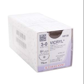 Chỉ phẫu thuật VICRYL số 4/0 dài 75cm 17mm, 1/2C W9106