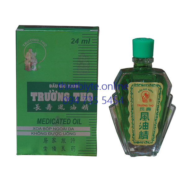 Dầu Gió Xanh Trường Thọ 24ml Cc