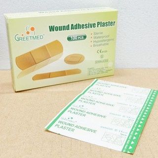 Băng cá nhân bản nhỏ Greetmed hộp 100 miếng