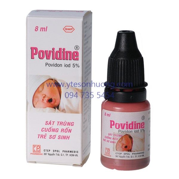 Dung dịch sát khuẩn Povidine 5% 20ml ( Hồng-Sát trùng mắt)