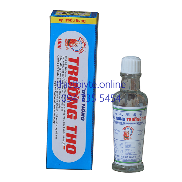 Dầu Nóng Trường Thọ 10ml (Mẫu Mới)