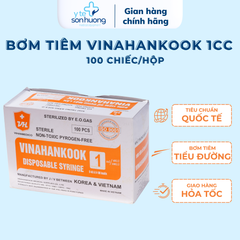 Bơm tiêm Vinahankook 1cc Insuline (30G x 1/2'')