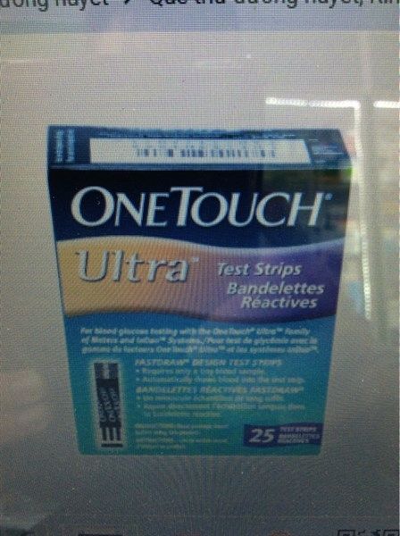 Que thử đường huyết Onetouch Ultra 50 (lọ 50 que)