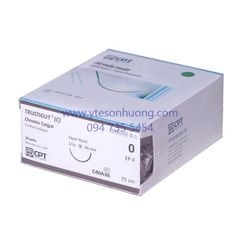 Chỉ phẫu thuật CPT Chromic số 0 C40A26 Dài 75 cm, kim tròn, Dài 26 mm, 1/2c