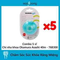 Combo Chỉ nha khoa Okamura Asashi 40m - 768300 (5 gói)