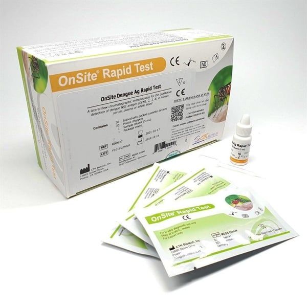 Test thử nhanh phát hiện Dengue sốt xuất huyết