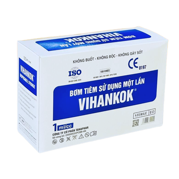 Bơm tiêm VIHANKOOK (Tanaphar) 1cc - 26G x 1/2