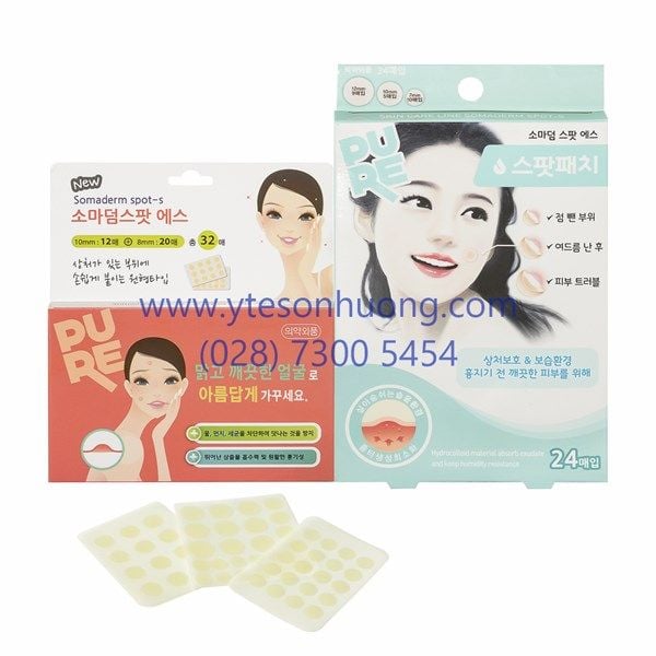 Miếng dán mụn Young Somaderm Spot Thin (loại mỏng) #10mm 12 miếng